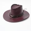 Rebite de Cinto Niutou Chapéu Jazz Masculino e Feminino Primavera Verão e Outono Chapéu de Sol para Viagem ao Ar Livre Aba Larga Chapéu de Cowboy Ocidental de Xizang