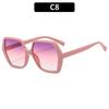 Nuevas gafas de sol hexagonales simples europeas y americanas transfronterizas Moda gafas de sol casuales avanzadas para hombres y mujeres