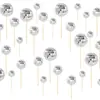 Decoração de Bolo Bola Espelhada Refletiva Amazon Transfronteiriça Plug-In Bola de Espelhos com Palito de Madeira Bola de Decoração de Festa Atacado