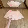 Falda plisada de encaje suave para mujer, verano 2026, nueva, cintura alta, adelgazante, anti-exposición, transparente, línea A, corta