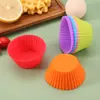 En stock de fábrica Utensilios para Hornear Molde de Silicona para Pastel Redondo Flor Cupcake
