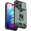 Funda adecuada para iPhone 18 con Ventana Deslizante para Tarjetas, Funda a Prueba de Golpes de Grado Militar para iPhone 17 Pro Max, Soporte para Coche 1615