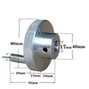 Manivela de Máquina Herramienta, Tornillo de Pulgar Redondo Mecánico, Perilla de Volante Moleteado, Varilla de Tornillo de Mesa Deslizante, Manivela Giratoria de Aluminio con Agujero Redondo