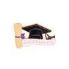 Broche Rolo da Temporada de Formatura de 2027, Broche de Liga Esmaltada com Chapéu de Bacharel, Broche Comemorativo de Estudante, Acessório de Presente de Formatura
