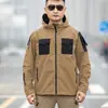 Jaqueta Tática Masculina de Primavera e Outono Roupas de Montanhismo ao Ar Livre Jaqueta Respirável Beetle Corta-vento Estilo Militar