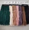 Falda de Malla Transfronteriza Falda de Pastel en Capas Falda para Mujer 2026 Nueva Falda de Otoño e Invierno Falda Larga Falda Midi