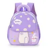 Mochila preescolar elegante y ligera para niños, con lindos estampados de setas y conejos de dibujos animados
