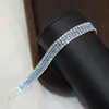Comércio Exterior Popular Exquisito Luxo Pulseira de Strass Joias Incrustada com Diamantes Cheia de Diamantes Pulseira de 4 Fileiras Joia de Mão para Mulheres Atacado