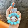 Colgante de Cadena para Teléfono de Muñeca Linda Estilo Ins Llavero Llavero de Moño Cadena para Bolso para Mujeres