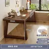 Mesa Dupla para Estudante Mesa de Computador para Casa Mesa de Escrita de Madeira Maciça Mesa de Estudo Mesa de Escritório Mesa Longa Bancada Grande