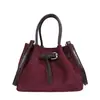 Bolso tipo cubo retro popular de este año para mujer, nueva llegada Otoño 2026, bloques de color, simple, bolso de un hombro, para ir al trabajo, bolso cruzado