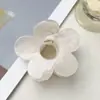 Presilha de cabelo flor de cinco pétalas com fluxo transfronteiriço da Amazon, acessório de cabelo com presilha de tubarão para a parte de trás da cabeça, presilha para franja, penteado semi-preso