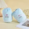 Mangas protectoras para adultos y niños al por mayor, cálidas, antiadherentes, bordadas de dibujos animados, de felpa corta para mujer, mangas protectoras bordadas, mangas protectoras de algodón