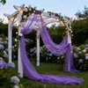 Envio Transfronteiriço de 2 Peças de Decorações de Véu de Noiva com Luzes de Fio para Montagem de Cenário de Sessão de Fotos de Festa de Aniversário