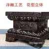 Base de Estatua de Buda de Madera Maciza Soporte de Ofrendas para Bodhisattva Guan Gong Buda Maitreya Soporte de Exhibición Lámpara Siempre Ardiente Niño Guanyin Base de Madera