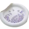 Dingyi Transparente Melocotón Pequeño Luna Fría Acrílico Galvanizado Agujero Pasante Cuentas Sueltas Hecho a Mano Resistente al Desgaste Pulsera DIY Accesorios de Joyería