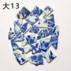 Fragmentos de Porcelana Azul e Branca Adesivos Decorativos Venda Direta Design Feito à Mão Paisagismo de Jardim Exterior Cerâmica de Porcelana Branca com Formato Especial Metabo