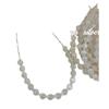 Blogger de Corea del Sur estilo ins con Bo alta sensación de nivel nicho Joker joyería S925 plata de ley piedra de yeso plata rota collar