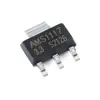 Regulador lineal LDO de bajo voltaje de caída UMW AMS1117-3.3 SOT-223 salida 3.3V 1A original
