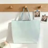 Nova Bolsa Tote Listrada de Comércio Exterior para Mulheres, Bolsa de Compras Grande Capacidade Estilo Preguiçoso, Bolsa de Ombro Retrô de Verão 2025