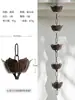 Cadena de Lluvia para Villa Campana de Gota de Lluvia Carrillón de Viento Cadena de Goteo de Alero Estilo Chino Cadena de Agua de Lluvia Cadena Guía de Agua para Patio Cadena de Drenaje para Exteriores No