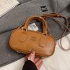 Estilo Coreano Nicho Maillard alta calidad Bolsa Boston Portátil Estilo Retro Simple para Viajar Bolso Bandolera Versátil