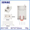 Interruptor controlador Ocombe PLC caja de control industrial carcasa de riel de plástico ABS caja de cableado eléctrico P50C