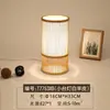 Nova luminária de mesa para sala de chá estilo chinês, luminária de arte em bambu para sala de estar, quarto, cabeceira, corredor de casa de chá, luminária de chão decorativa aconchegante tecida em bambu