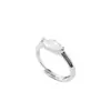 Anillo Abierto de Zirconia Ojo de Caballo Nuevo Simple de Venta Caliente en Transmisión en Vivo con un Toque de Alta Gama, Anillo Clásico Brillante de Moda para Exportación para Mujeres
