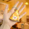 Llavero de Muñeco de Hamburguesa de Expresión Personalizada Creativa Serie de Comida Simulada Llavero Papas Fritas Colgante de Pizza