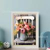 Amazon Novo Atacado 5d Diamond Pintura Diamante Redondo Diamante Completo Flor Combinação DIY Handmade Sticker Home Pintura Decorativa