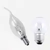 Lâmpada comum halógena lâmpada de cristal bolha pontiaguda bolha de cauda lâmpada de vela bolha bolha redonda lâmpada de tungstênio 25W 40W