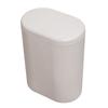 Papelera de estilo japonés grande para el hogar, dormitorio, cocina, sala de estar, baño, creativa, ovalada, con tapa