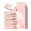 Mini toallitas húmedas portátiles para manos y boca, toallitas húmedas pequeñas y portátiles para bebés y niños pequeños, paquete de prueba para la higiene personal de estudiantes