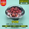 Prato de frutas de plástico lanche embalagem grade corte de frutas com tampa caixa de frutas tenda descartável caixa de frutas corte de frutas