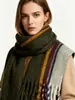 25 Novos Cachecóis de Faux Cashmere para Outono e Inverno com Padrão de Pássaro Azul, Xales para Escritório, Cachecóis Versáteis Estilo Coreano para Atacado