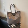 Bolsa Tote de Lona Grande Capacidade para Mulheres, Novo Modelo 2026, Adequada para Estudantes, Deslocamento, Bolsa de Ombro Casual Versátil