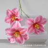 Flor de simulación 3 cabezas tulipán abierto impresión 3D tela mate boda hogar arreglos florales adornos accesorios para fotos
