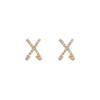 Diseño aretes populares nicho femenino aretes en forma de X femenino primavera y verano nuevo diseño de moda aretes de temperamento ins femenino