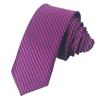 Corbata de Mano de Poliéster de 5CM 6cm para Hombre Mujer Color Sólido Estrecha Vestido de Negocios Jacquard Corbata Estrecha Raya Venta al por Mayor