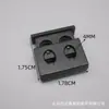 Fivela de mola de furo duplo espessada e ampliada diâmetro interno do furo de 8 mm fivela de mola quadrada ABS de alta qualidade fivela de corda ampliada