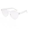 Gafas de Sol Transparentes de Gelatina de Una Pieza sin Marco de Colores Caramelo Europeas y Americanas con Lente Oceánica Integrada para Actuaciones en Escenario