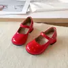 Zapatos Mary Jane dulces para niñas, nuevo estilo primavera y otoño 2026, zapatos de piel charol para niñas con tacón grueso, estilo universitario, zapatos de piel con hebilla