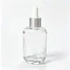 Frasco Conta-Gotas Plano Transparente 15ml 30ml em Estoque de Fábrica Engarrafamento de Óleo Essencial de Aromaterapia Essência Frasco Pequeno para Amostra
