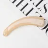 Pinza de Plátano Marrón Simple Estilo Coreano Pinza Elegante para Cola de Caballo de Mujer Pinza Vertical Grande Pasador para la Parte Posterior de la Cabeza Pinza Retorcida Accesorio para el Cabello Pinza para el Cabello