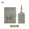 Bolsa para pasaporte antimagnética de piel PU etiqueta de equipaje traje piel antirrobo cepillo tarjetero RFID bolsa para identificación en stock funda para pasaporte