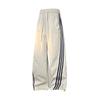 Pantalones Casuales Estilo Americano Jack para Hombres y Mujeres, Forro Polar, Nuevos Pantalones Largos Holgados con Cordón y Tres Rayas, Pantalones de Chándal de Pierna Ancha