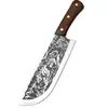 Cuchillo de Carnicero de la Tienda de Cerdo Longquan, Cuchillo Multiusos para Cortar Carne, Cuchillo para Picar, Cuchillo de Chef para el Hogar, Cuchillo para Rebanar Carne del Hogar