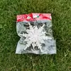 Decoración navideña copo de nieve colgante para árbol de Navidad 12 CM copo de nieve Suministros navideños copo de nieve tridimensional