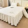 Falda de Cama Acolchada de Algodón de Soja Clase A Pieza Única 2025 Nuevo Protector de Colchón Simmons Cubierta de Cama Estilo Falda de Cama Juego de Tres Piezas